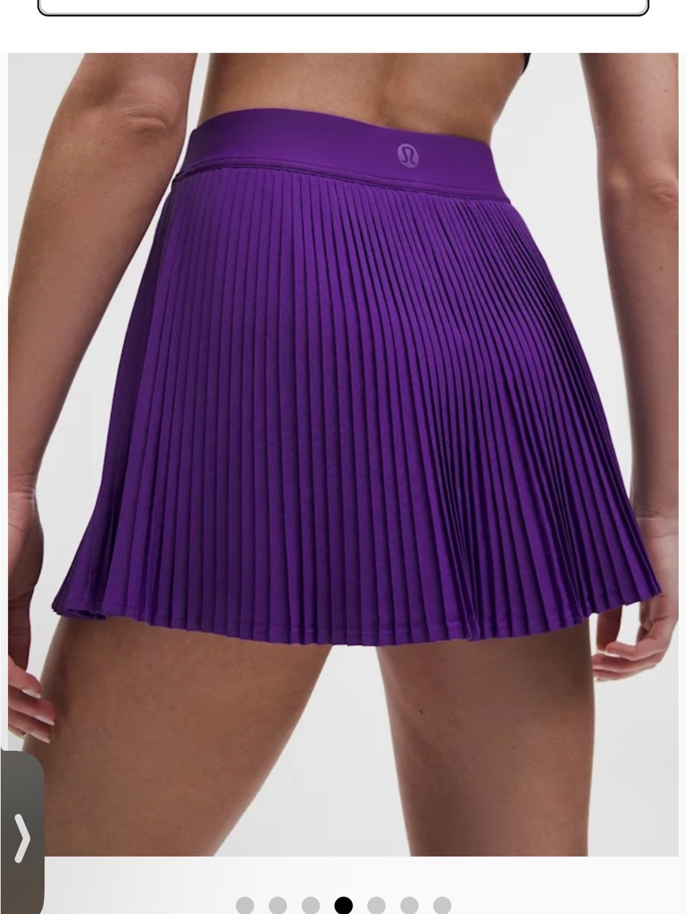 Lululemon Varsity HR Pleated Tennis Skirt College Purple Size 10 NWT